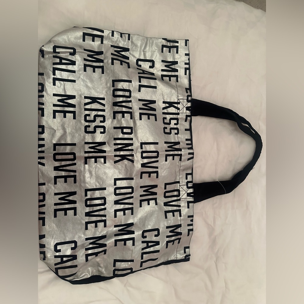 Victoria secret love pink beach bag shopping bag large